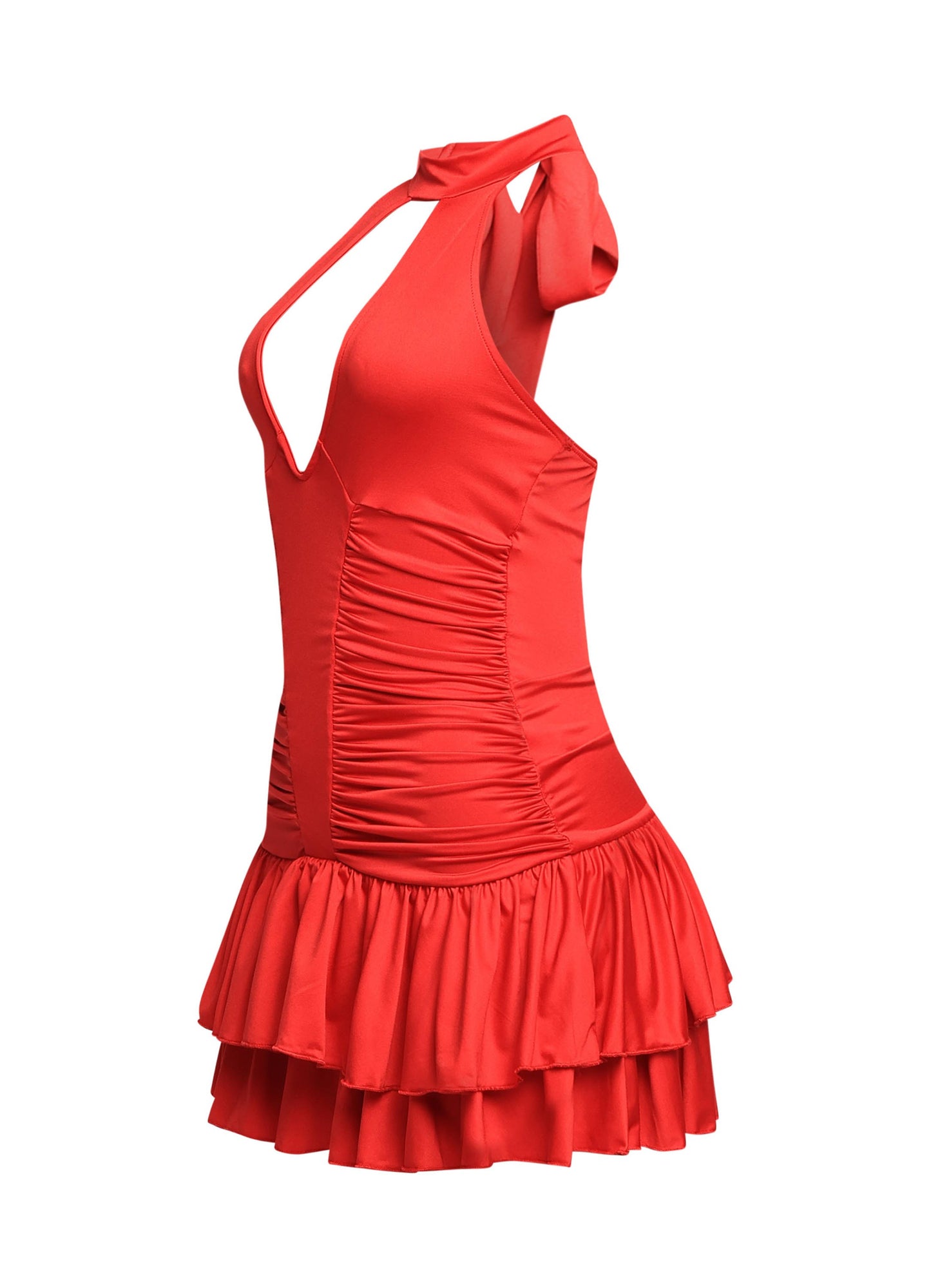 LIZIZO RUFFLE DRESS