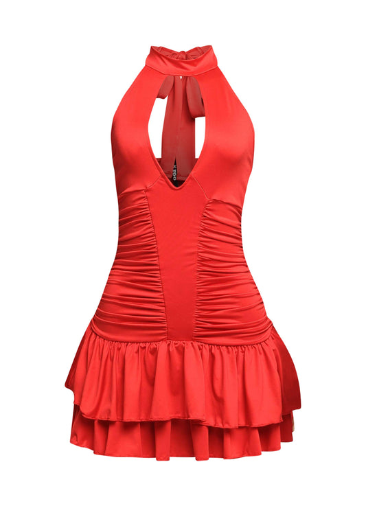 LIZIZO RUFFLE DRESS