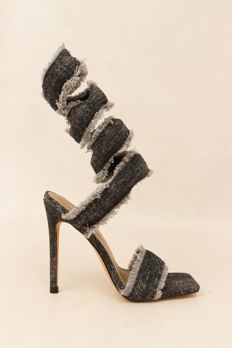 BELLA DENIM HEELS